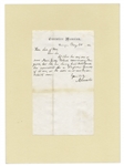 Abraham Lincoln Autograph Letter Signed as President in 1864 Prior to His Relection -- ''...let the one [New Jersey Colonel] having best testimonials be nominated for a Brigadier General...''
