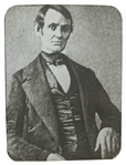Abraham Lincoln Magic Lantern Slide -- The Earliest Known Portrait of Lincoln, Circa 1846