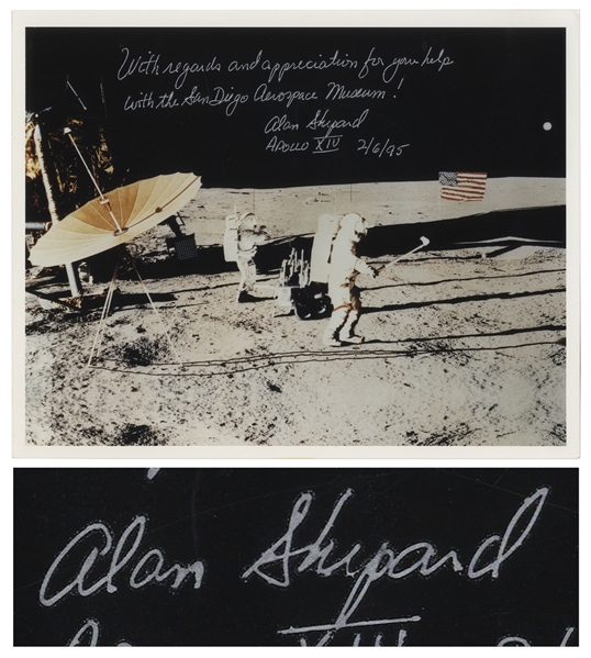 Alan Shepard Signed 10'' x 8'' Photo