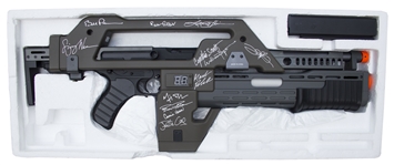 ''Aliens'' Cast Signed M41A Pulse Rifle -- Signed by 12 Key Cast Members Including Sigourney Weaver and Bill Paxton