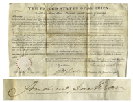 Andrew Jackson Land Grant Signed as President