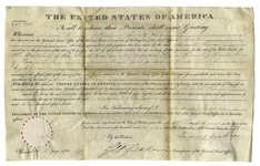 Andrew Jackson Land Grant Signed as President