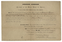 Andrew Johnson Appointment Signed as President