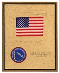 Apollo 9 Flown U.S. Flag & Mission Patch -- With Certificate Signed by Crew Members Dave Scott, James A. McDivitt and Rusty Schweickart