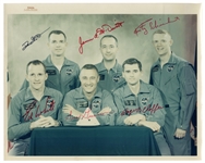 Apollo 1 Signed Photo With All Six Signatures From Primary and First Backup Crew -- With Steve Zarelli COA for All Signatures