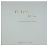 Bob Dylan Signed ''The Lyrics: Since 1962'' -- #15 of Only 50 Signed by Dylan