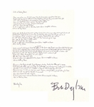 Bob Dylan Signed, Handwritten Lyrics to Like a Rolling Stone -- The Quintessential Rock Song