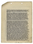 FBI Document From 1934, With Statement of Fugitive Marry O'Dare, on Harboring Bonnie & Clyde -- ''...Bonnie Parker was drunk and had passed out, and I did not meet her until that same night...''