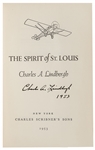Charles Lindbergh 1953 Signed Copy of ''The Spirit of St. Louis''