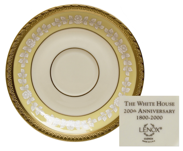 Clinton White House China -- Saucer Used in State Dinners