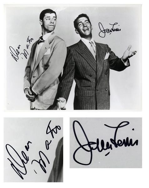 Dean Martin & Jerry Lewis 14'' x 11'' Signed Photo