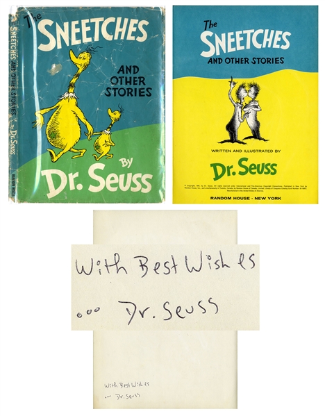 Dr. Seuss Signed ''The Sneetches and Other Stories'' First Edition, First Printing