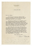 Eleanor Roosevelt Letter Signed as First Lady -- Roosevelt Tries to Help Students From the American Youth Congress
