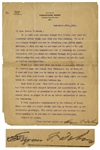 Eugene Debs Letter Signed, Shortly After He Was Released From Prison -- ...There are souls with whom communion is possible without the written page...