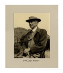 Frank Lloyd Wright Signed 11'' x 14'' Photograph