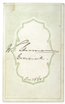 General William Tecumseh Sherman Signed CDV Photo