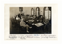 Harry Truman Signed Cabinet Photo Measuring 16.5 x 11.5 -- Signed by All 14 Members of His Cabinet Including Truman -- Near Fine Condition