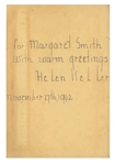 Helen Keller Signed Copy of Her Book, ''Let Us Have Faith''
