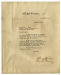 Henry and Edsel Ford Typed Letter Signed -- The Fords Congratulate One of Their Dealers Who Sold 100+ New Cars in May 1939