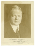 Pair of Signed Photos by President Herbert Hoover & First Lady Lou Henry Hoover