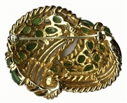 Jackie Kennedy Brooch Gifted to JFK's Secretary in 1960 -- With Autograph Note Signed by Jackie Kennedy
