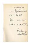 John F. Kennedy Signed Book as President -- JFK Inscribes ''To Turn the Tide'' to Photographer Alfred Eisenstaedt ''...who helped turn an earlier tide...'' -- With Slide Photo of JFK Signing