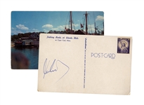 John F. Kennedy Signed Postcard From Cape Cod -- With JSA COA