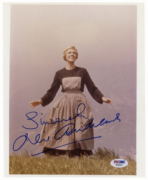 Julie Andrews Signed 8'' x 10'' Photo From ''The Sound of Music'' -- PSA/DNA Certified