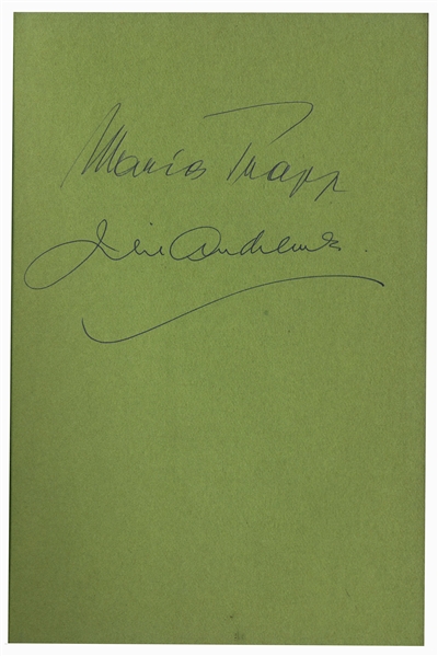 Julie Andrews Autograph Julie Andrews & Maria von Trapp Signed Book -- Featuring Andrews From ''The Sound of Music'' on the Cover -- With PSA/DNA COA