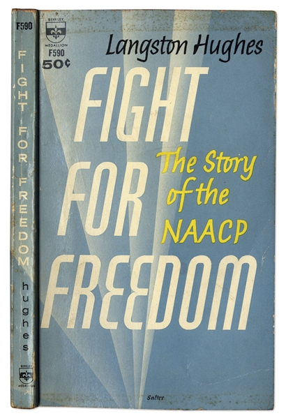 Langston Hughes Signed Copy of ''Fight for Freedom: The Story of the NAACP''