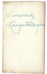 Langston Hughes Signed Copy of ''Fight for Freedom: The Story of the NAACP''