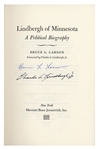 Charles Lindbergh Signed Copy of ''Lindbergh of Minnesota''