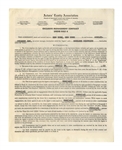 Marlene Dietrich Contract Signed