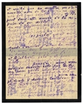 Claude Monet Autograph Letter Signed -- ''...thanks to my good Jean Pierre for having taken a moment to come to visit me...This was a cheerful distraction from my usual sad thoughts...''