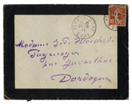 Claude Monet Autograph Letter Signed -- ''...thanks to my good Jean Pierre for having taken a moment to come to visit me...This was a cheerful distraction from my usual sad thoughts...''