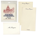 Nancy Reagans Pass to Princess Diana & Prince Charles Wedding