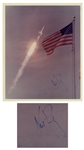 Neil Armstrong Signed 8 x 10 Apollo 11 Launch Photo -- With Steve Zarelli COA