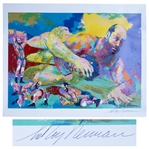 LeRoy Neiman Signed Serigraph of Olympic Wrestler David Schultz, Killed by John Du Pont at Foxcatcher