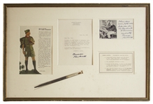 Norman Rockwell Personally Used Paintbrush -- With Letter Signed by Rockwell, Gifting the Paintbrush