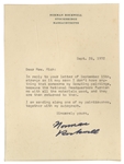 Norman Rockwell Personally Used Paintbrush -- With Letter Signed by Rockwell, Gifting the Paintbrush