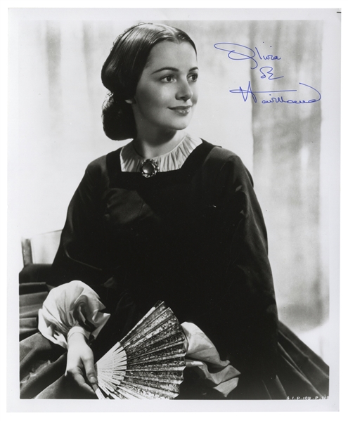 Olivia de Havilland Signed 8'' x 10'' Photo as Melanie From ''Gone With the Wind'' -- With JSA COA