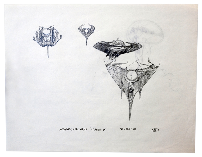 Ralph McQuarrie art Alien Concept Original Drawings by Famed Artist Ralph McQuarrie -- 52 Sheets With Dozens of Drawings