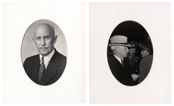 Orville Wright Signed Photo -- Beautiful Matte Photo Measures 10.75'' x 13.75'' -- With Accompanying Photograph of the Kitty Hawk Taking Flight