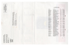 Rare ''Red'' Version of the Osama Bin Laden FBI Most Wanted Poster -- Before 9/11