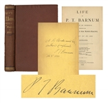 P.T. Barnum Signed Autobiography Life of P.T. Barnum