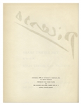 Pablo Picasso Signed Limited Edition of ''Picasso: The Recent Years 1939-1946'' -- Near Fine