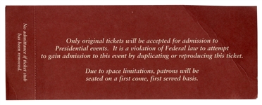 Ticket to the State Funeral for President Gerald R. Ford