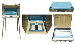 Florida Voting Booth From the 2000 Presidential Election -- The State Whose Recount Was Decided by the Supreme Court in the Closest Presidential Election in U.S. History