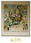 ''Prince Valiant'' Limited Edition Color Lithograph Signed by Hal Foster -- Along With Typed Letter Describing the Origins of Prince Valiant