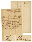 Queen Victoria Autograph Letter Signed From 1837, Just Months After Her Coronation